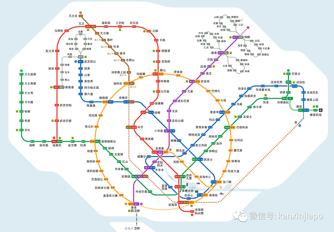 新加坡地鐵環線到底是黃色還是橙色？官方給出最終答案