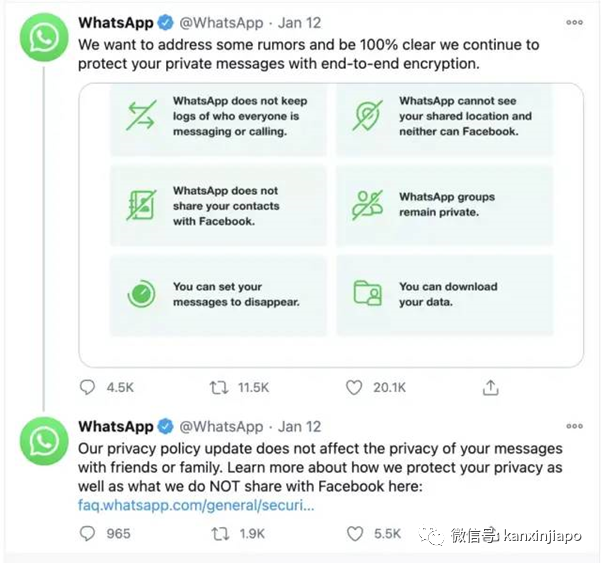 Facebook要查看WhatsApp資料，2500萬用戶連夜大逃亡