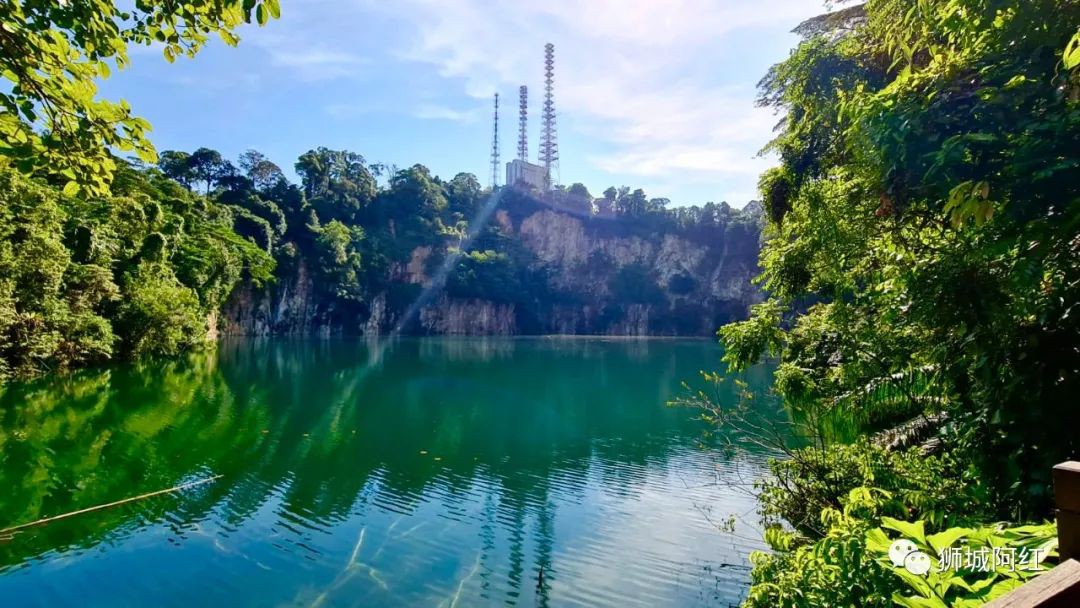 “我登上了新加坡的最高峰，還看到了九寨溝”