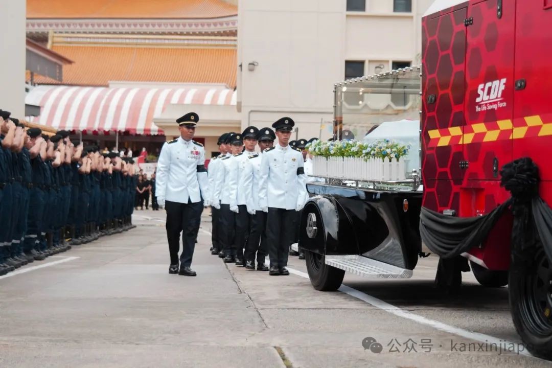 新加坡殉职消防队长今天出殡，英雄一路好走