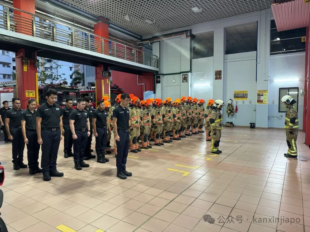 新加坡殉职消防队长今天出殡，英雄一路好走